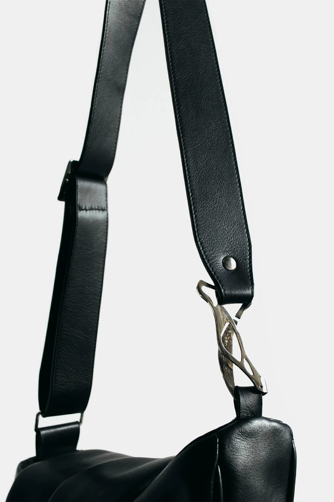 Black Leather Enigma Bag