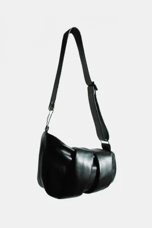 Black Leather Enigma Bag
