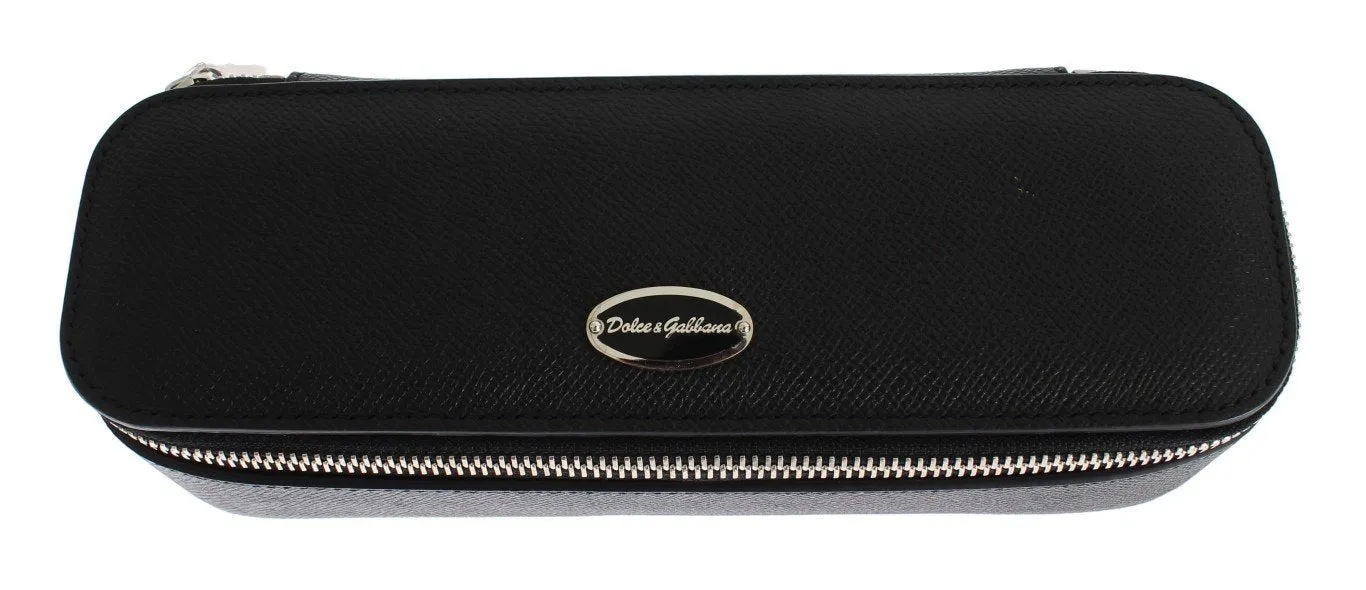 Black Leather Jewelry Sunglasses Case Box Bag Organizer