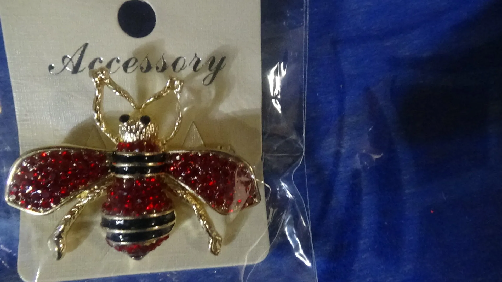 Black   Satchel Handbag Set 1 Designer Red and Black Striped Bee Earrings