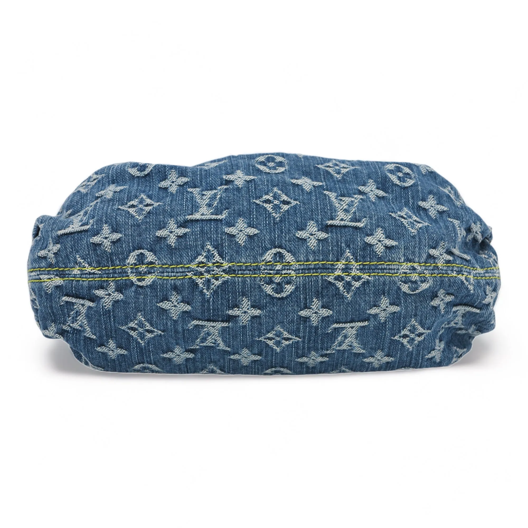 Blue Denim Monogram Pleaty Bag