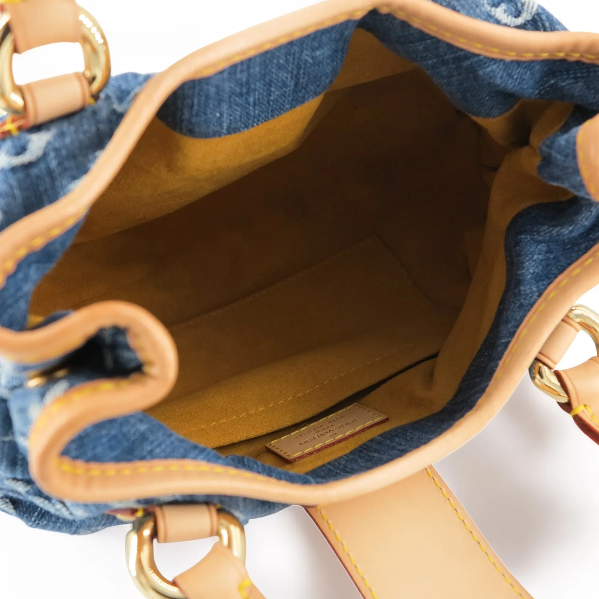 Blue Denim Monogram Pleaty Bag