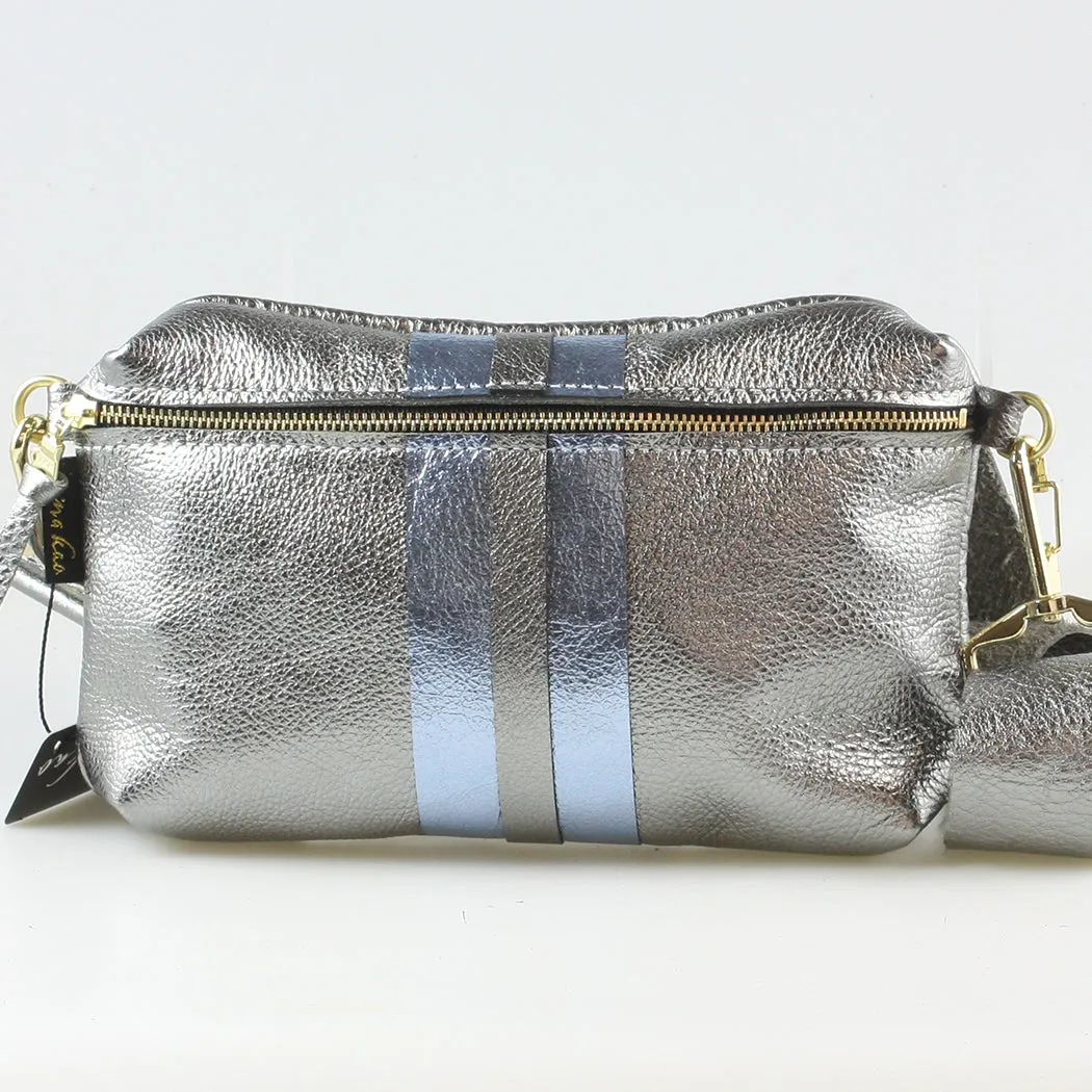 Breckenridge Hipbag in Gunmetal/Layered Ice Blue