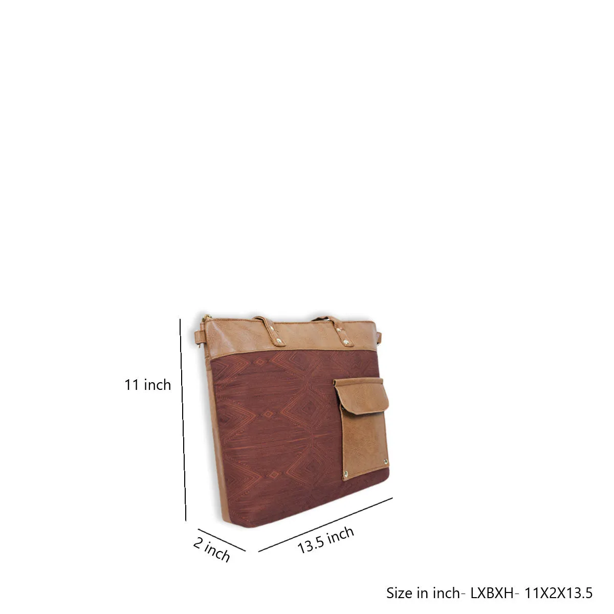 Brown Beauty Shoulder Bag with Sling
