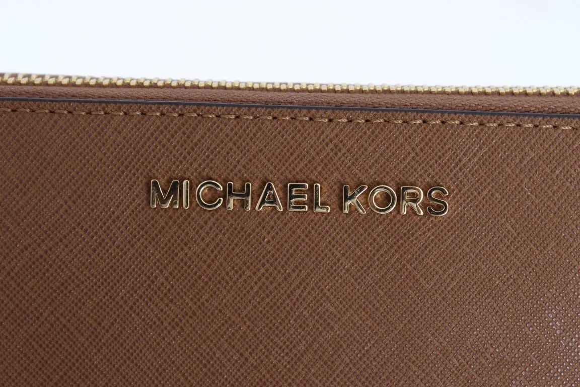 Brown JET SET TRAVEL Carryall Wallet