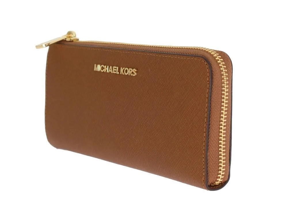Brown JET SET TRAVEL Carryall Wallet