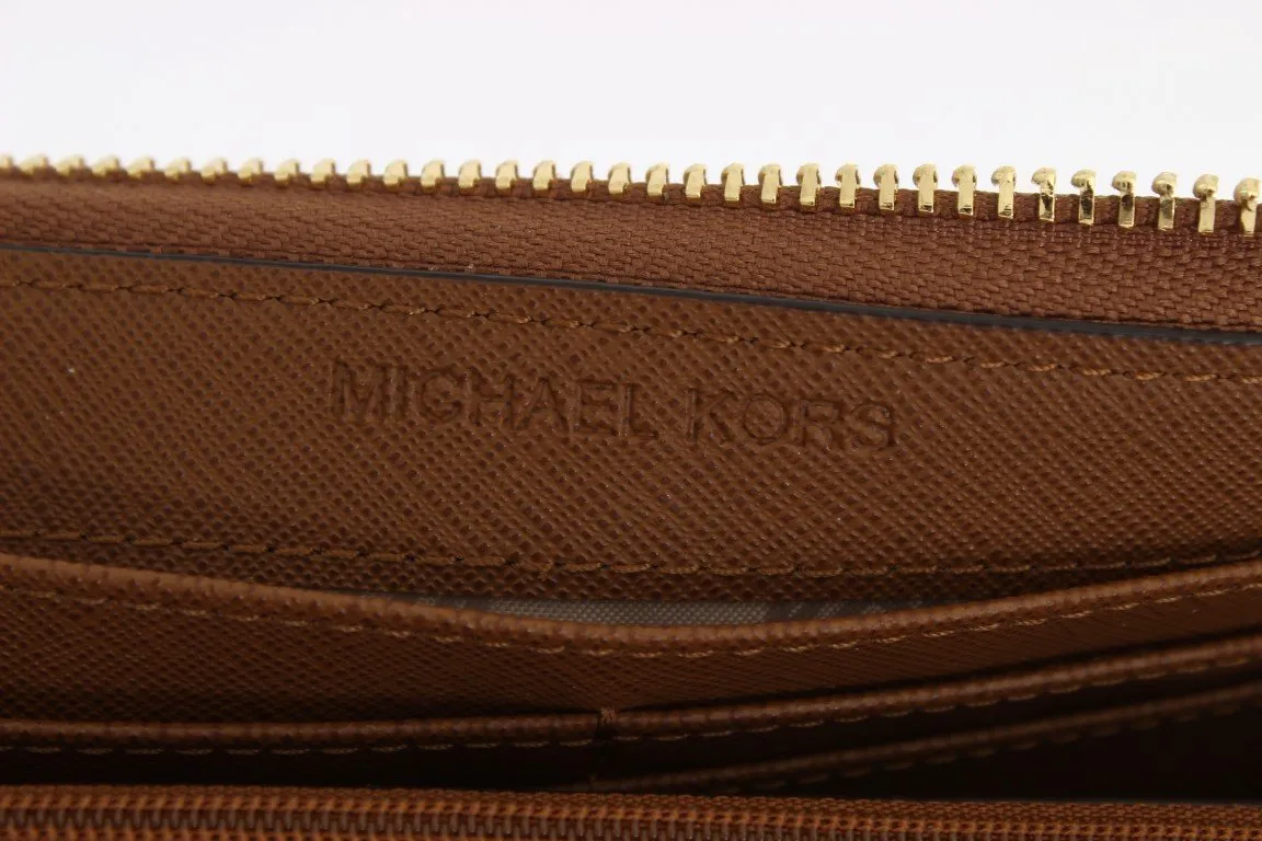 Brown JET SET TRAVEL Carryall Wallet