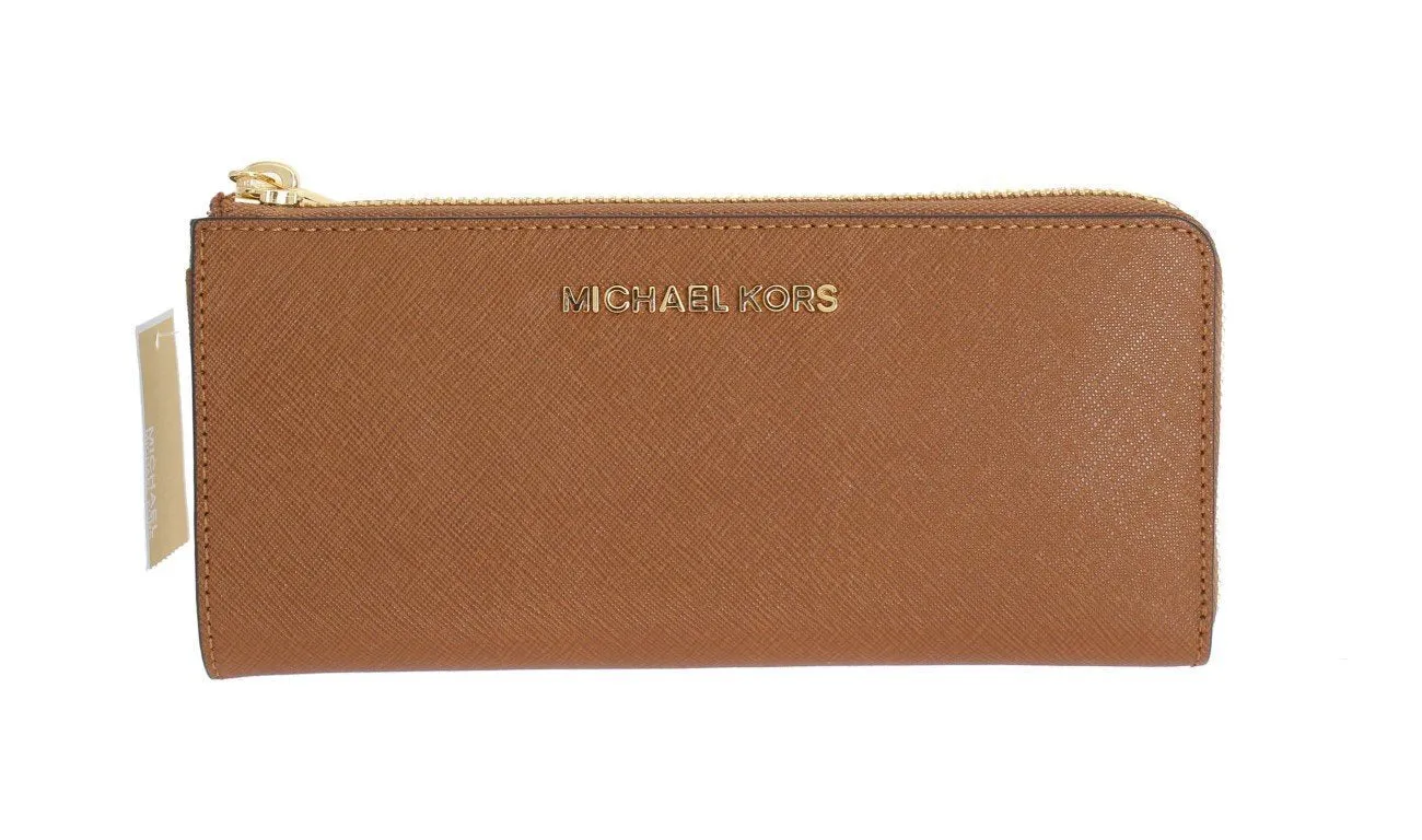 Brown JET SET TRAVEL Carryall Wallet