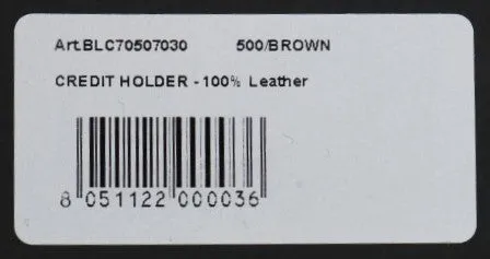 Brown Leather Cardholder Wallet