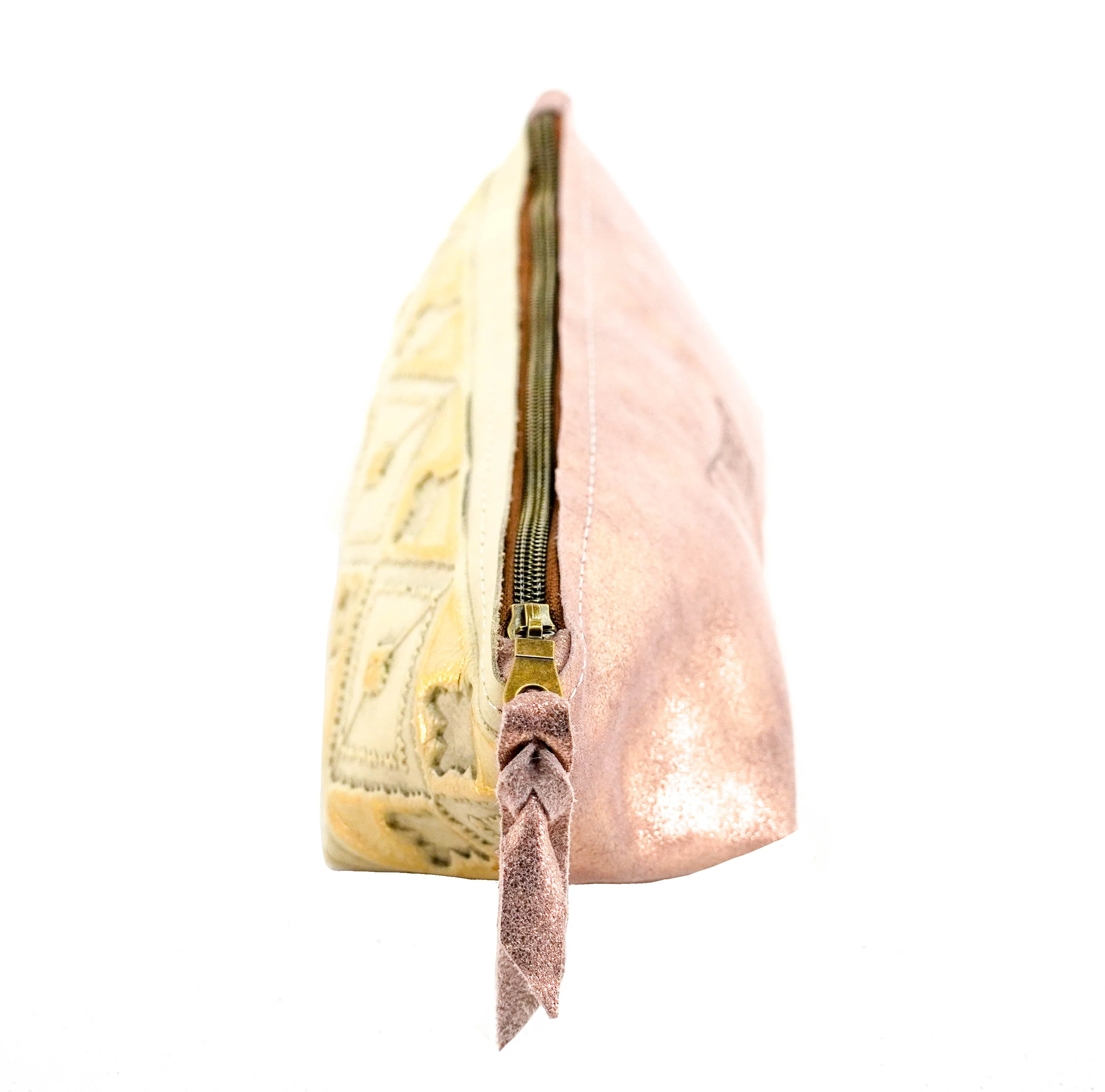 Buckle Bunny - Rose Gold Glitter w/ Golden Hills Navajo