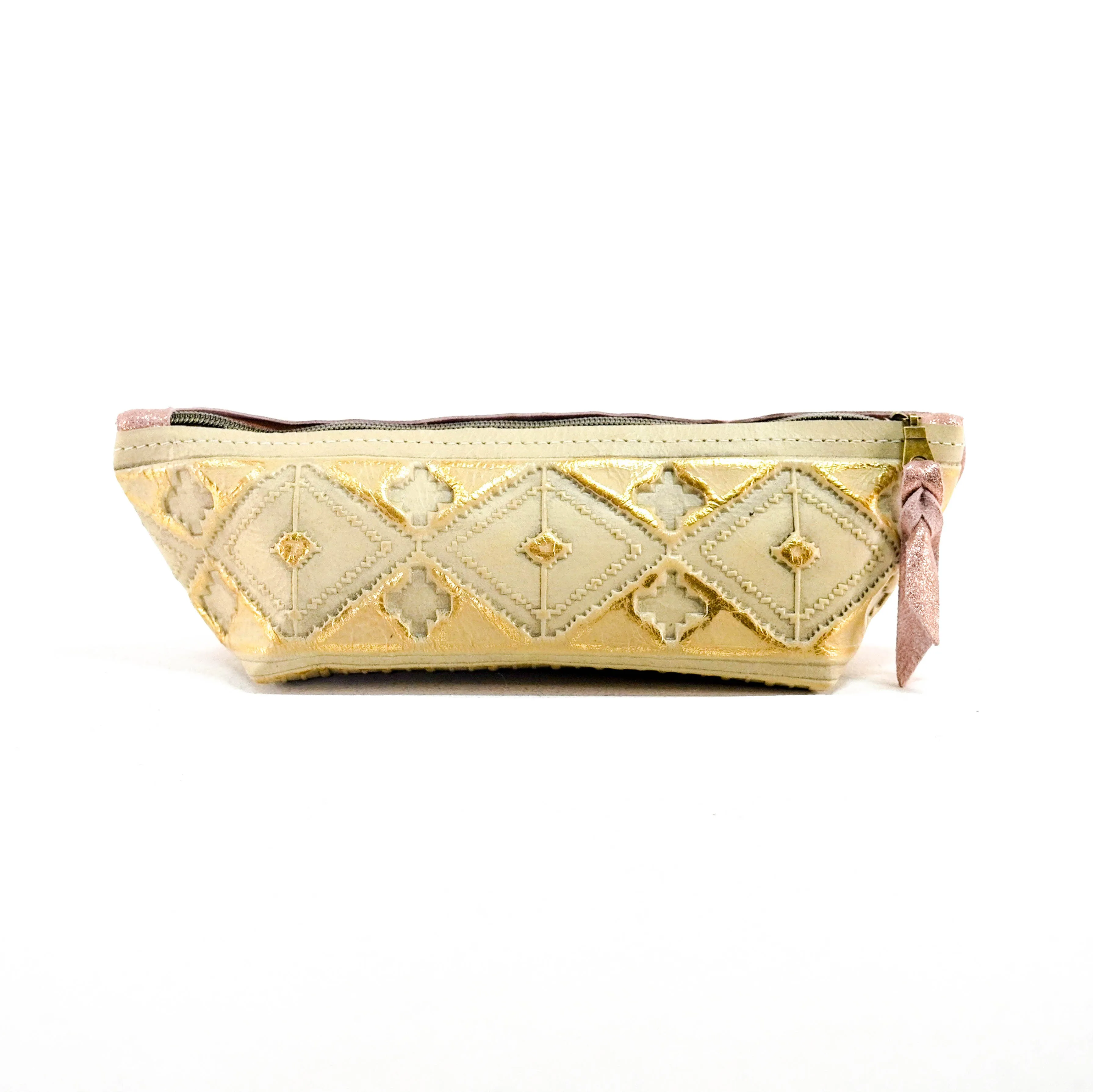 Buckle Bunny - Rose Gold Glitter w/ Golden Hills Navajo