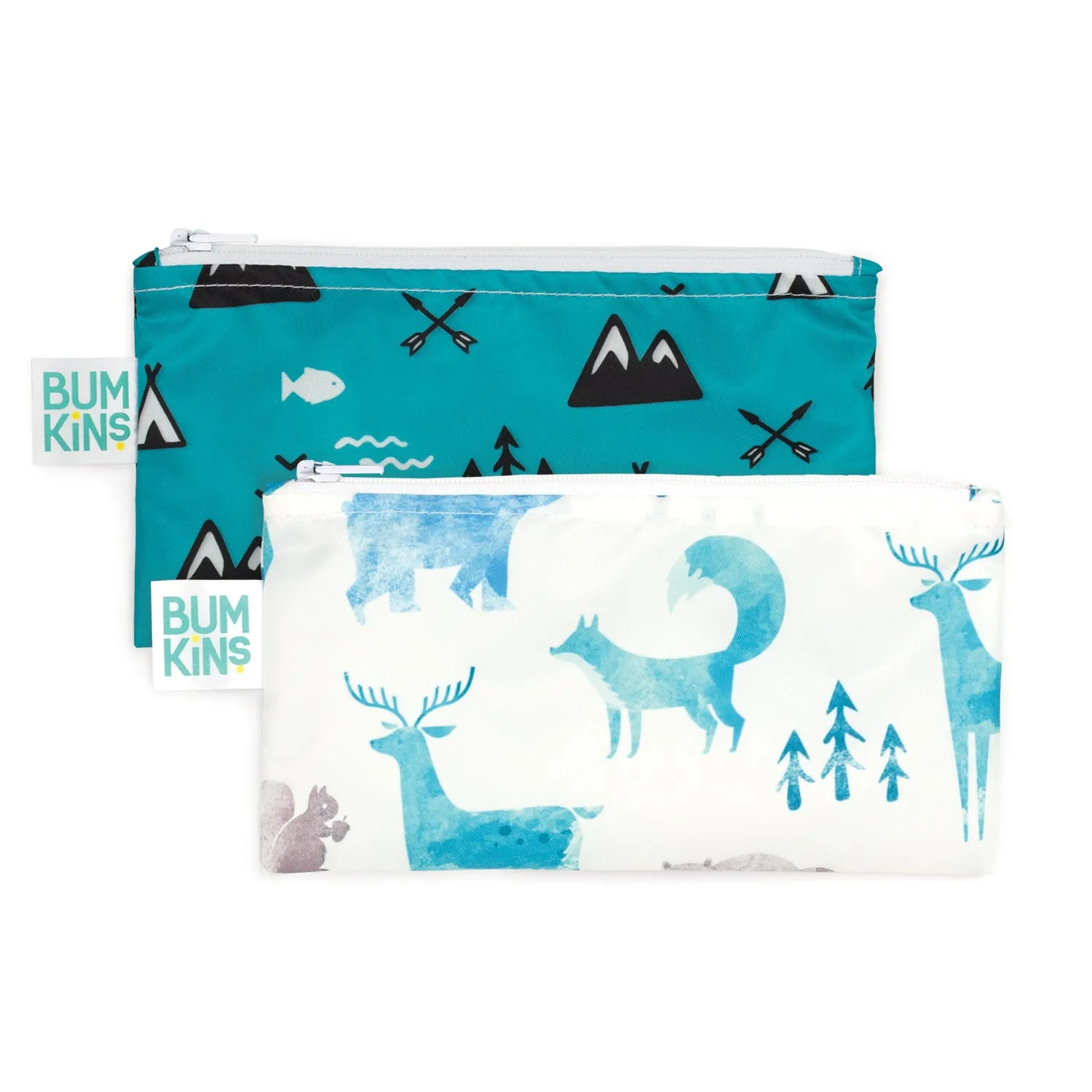 Bumkins Reusable Snack Bag 2pk Small - Nature