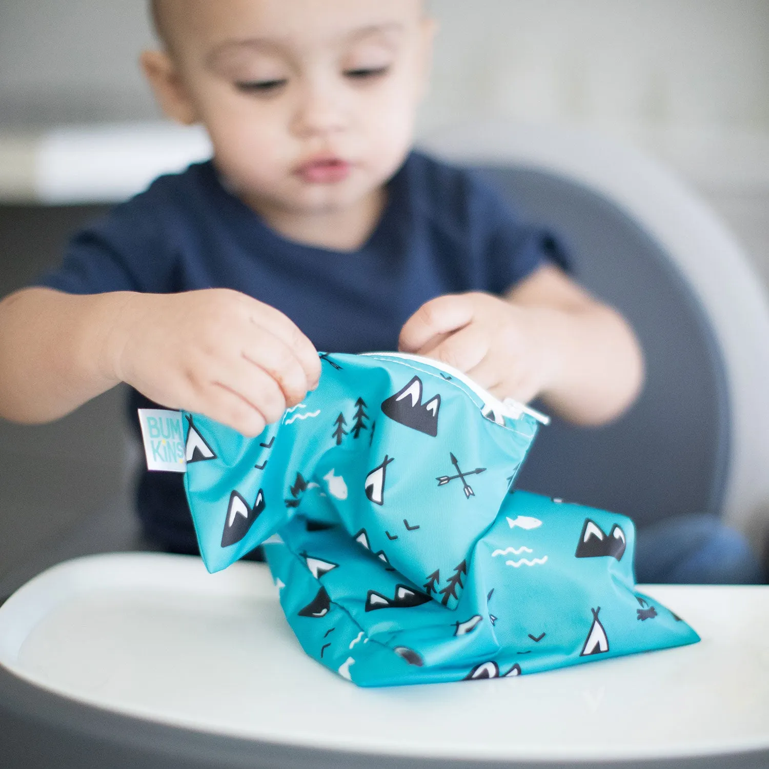 Bumkins Reusable Snack Bag 2pk Small - Nature
