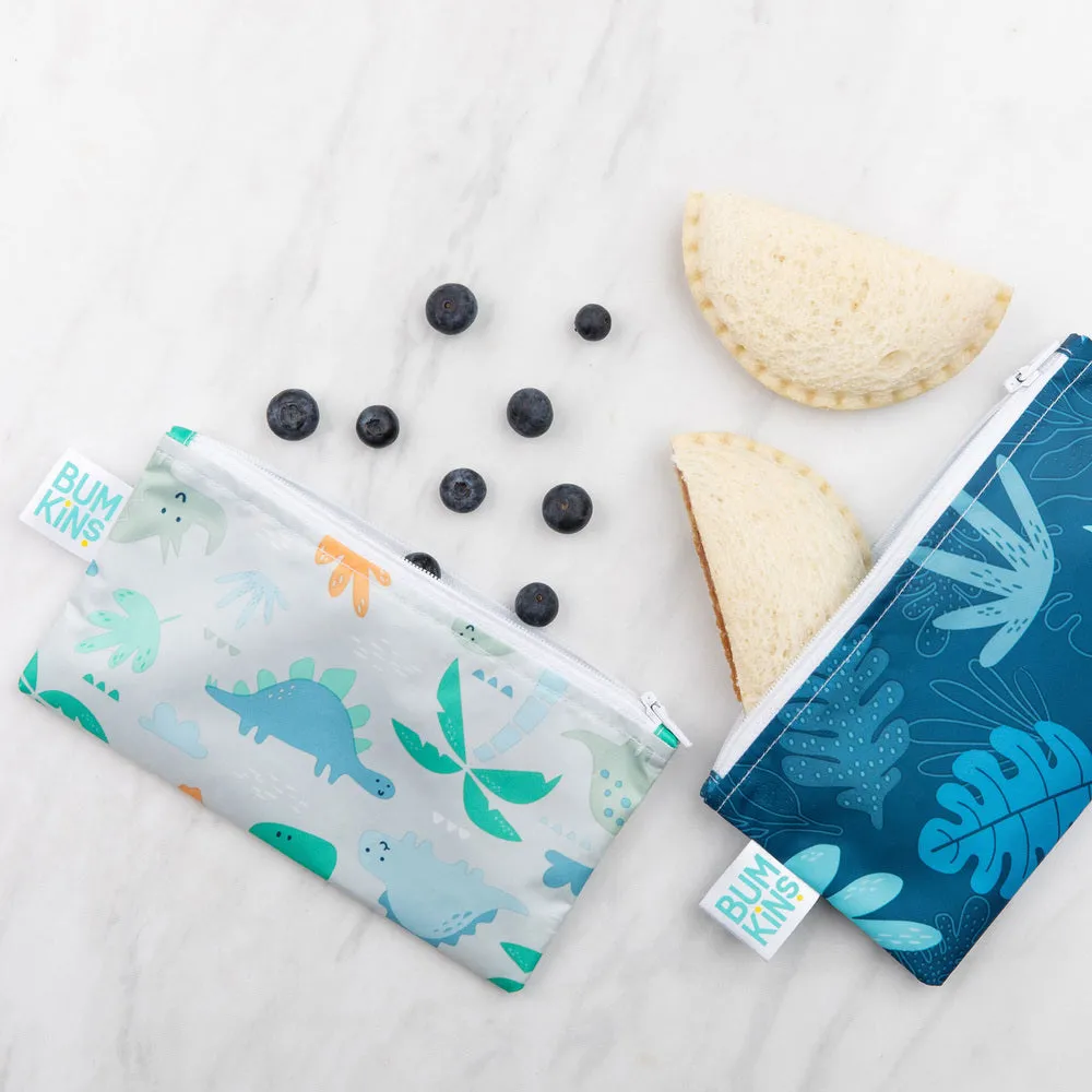 Bumkins | Snack Bags - Blue Tropic Dino