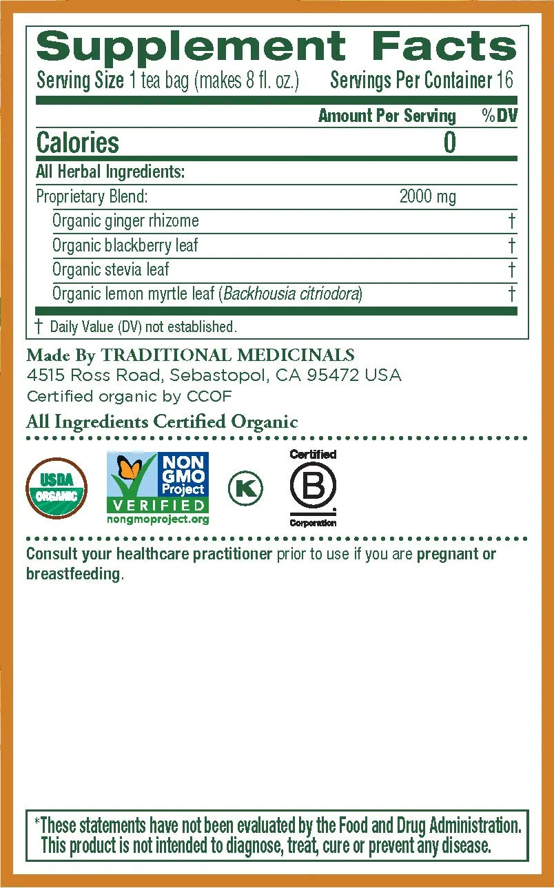 [Bundle Of 2] Traditional Medicinals Organic Ginger Aid, 16 Bags Exp: