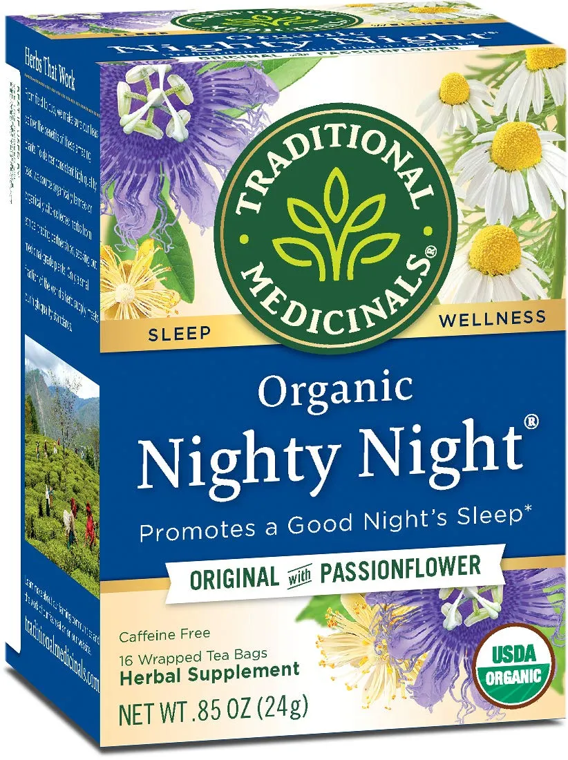 [Bundle Of 4] Traditional Medicinals Organic Nighty Night Tea, 16 Bags Exp: