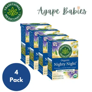 [Bundle Of 4] Traditional Medicinals Organic Nighty Night Tea, 16 Bags Exp: