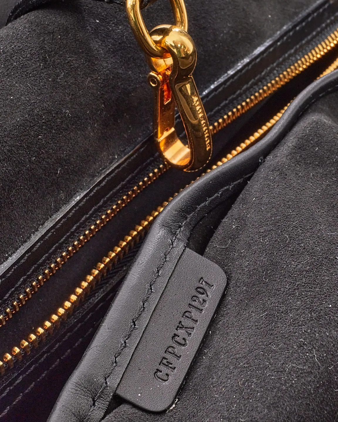 Burberry Black Leather & Haymarket Check Large Flap Bridle Messenger Bag