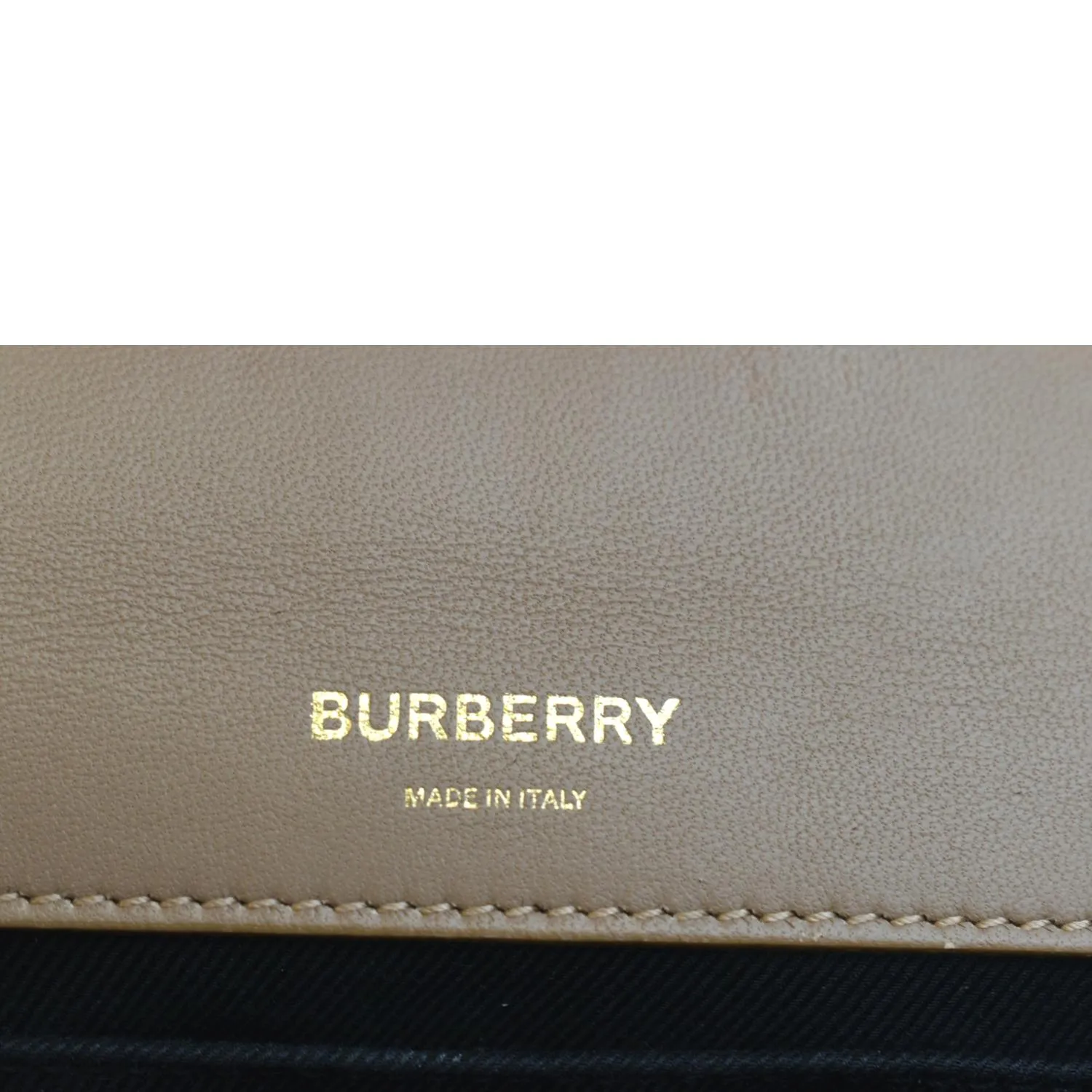 BURBERRY Horseferry Print Lola Small Quilted Leather Shoulder Bag Camel