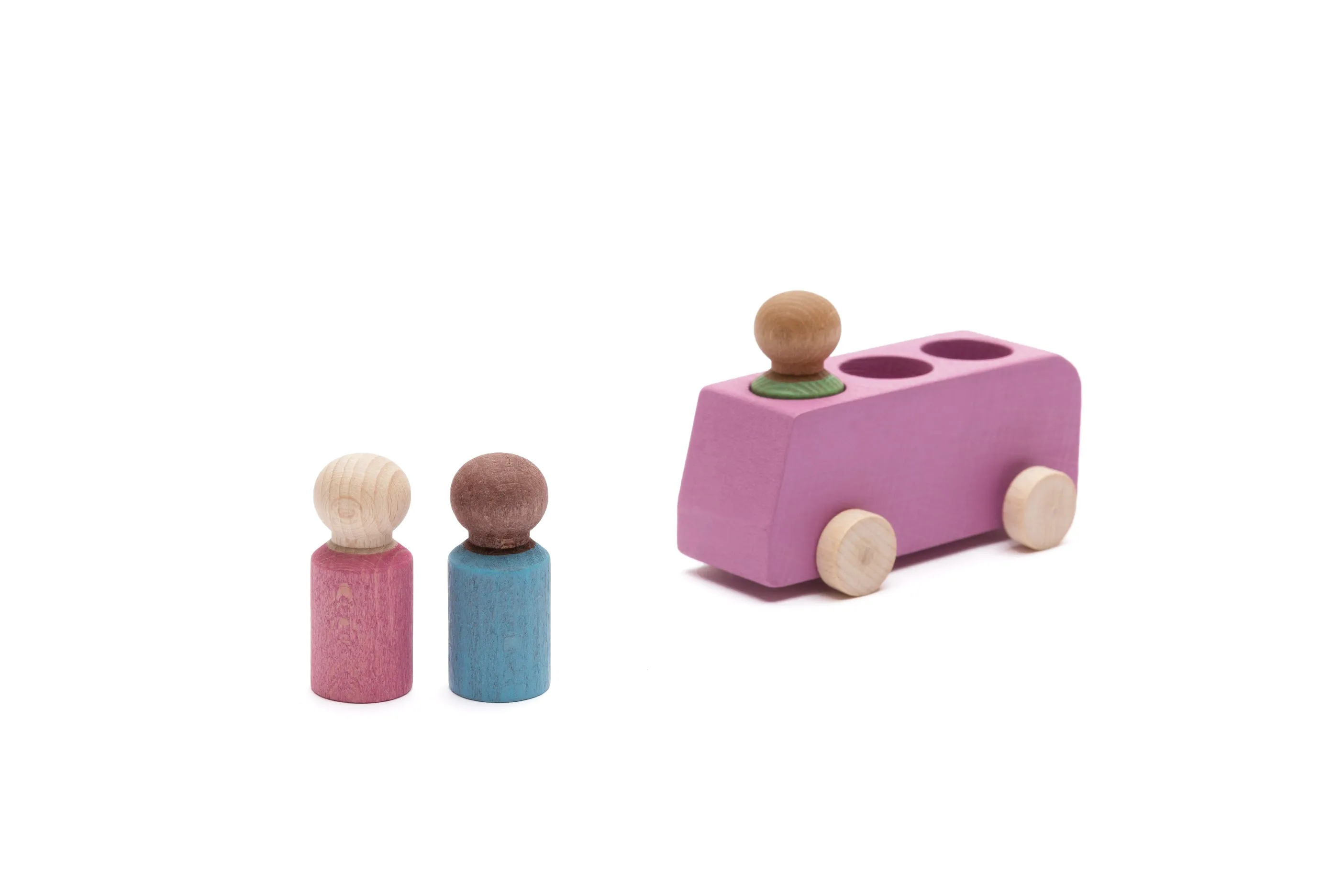 Bus Pink with 3 Figures