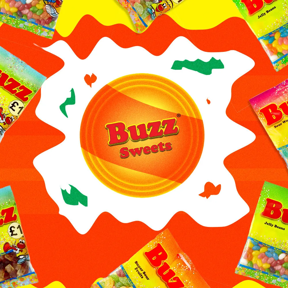 Buzz Sweets Blue Raspberry & Cream | Share Pack