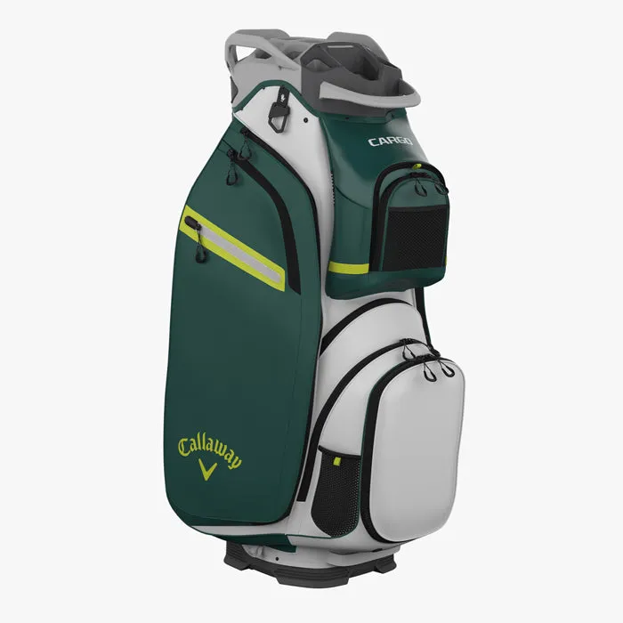 Callaway CARGO Cart Bag - White/Forest/Floral Yellow