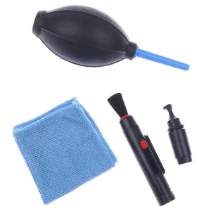 Camera Cleaning Kit - Brush/Pen/Wipes & Air Blower