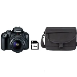 Canon 4000D 18MP DSLR Starter Bundle - Black