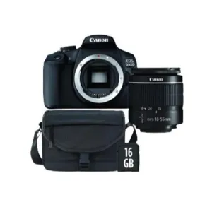 Canon EOS 2000D Double DC Kit DSLR Camera Bundle