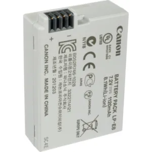 Canon LP-E8 Rechargeable Lithium-Ion Battery Pack | 7.2V, 1120mAh