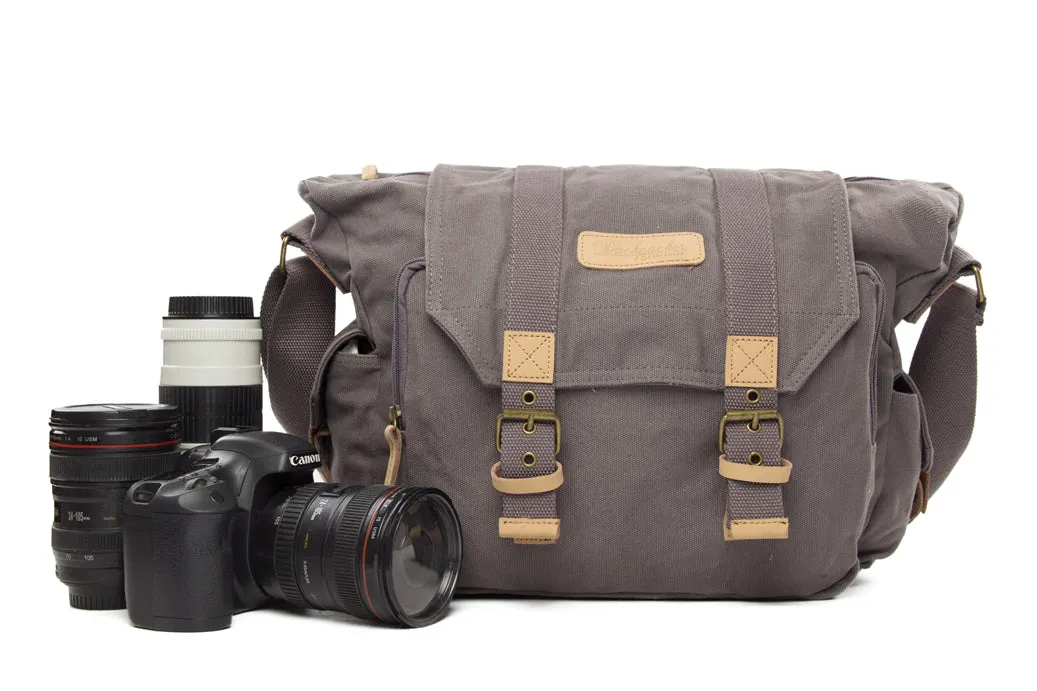Canvas DSLR Camera Bag, Professional SLR Camera Bag, Men's Canvas Messenger Bag BBK-1