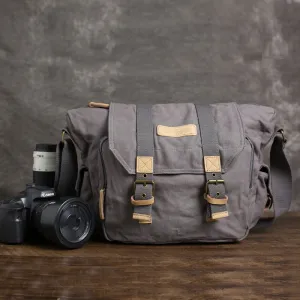 Canvas DSLR Camera Bag, Professional SLR Camera Bag, Men's Canvas Messenger Bag BBK-1
