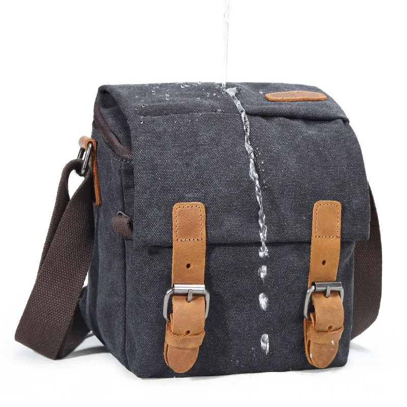 Canvas DSLR Camera Bag Waterproof Camera Bag Shoulder Messenger Bag QSM264