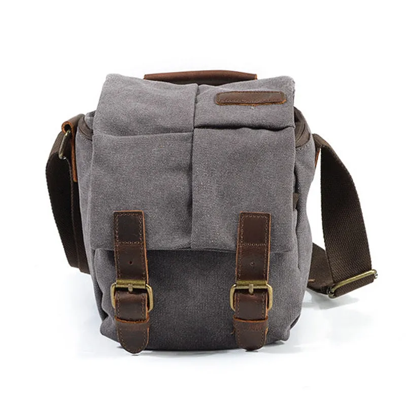 Canvas DSLR Camera Bag Waterproof Camera Bag Shoulder Messenger Bag QSM264