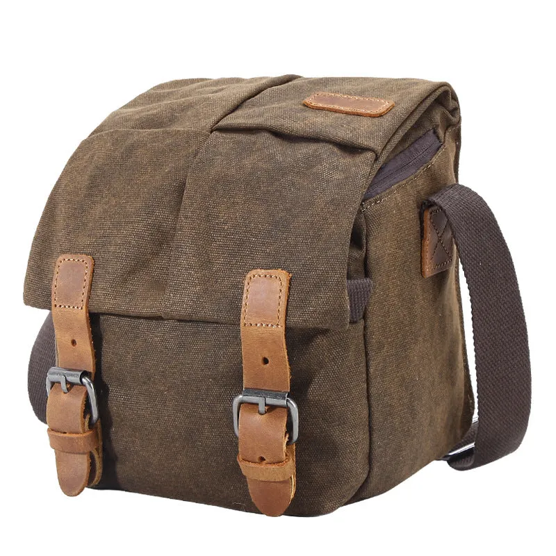 Canvas DSLR Camera Bag Waterproof Camera Bag Shoulder Messenger Bag QSM264