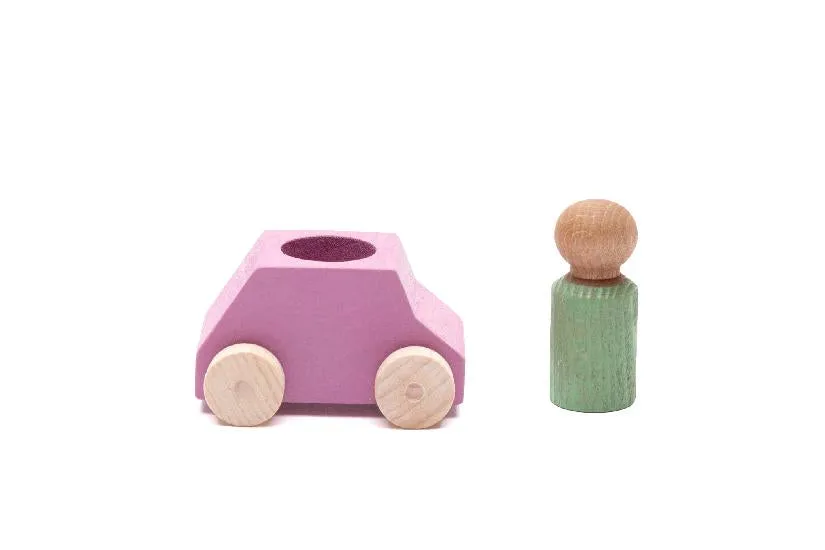 Car Pink with Mint Figure