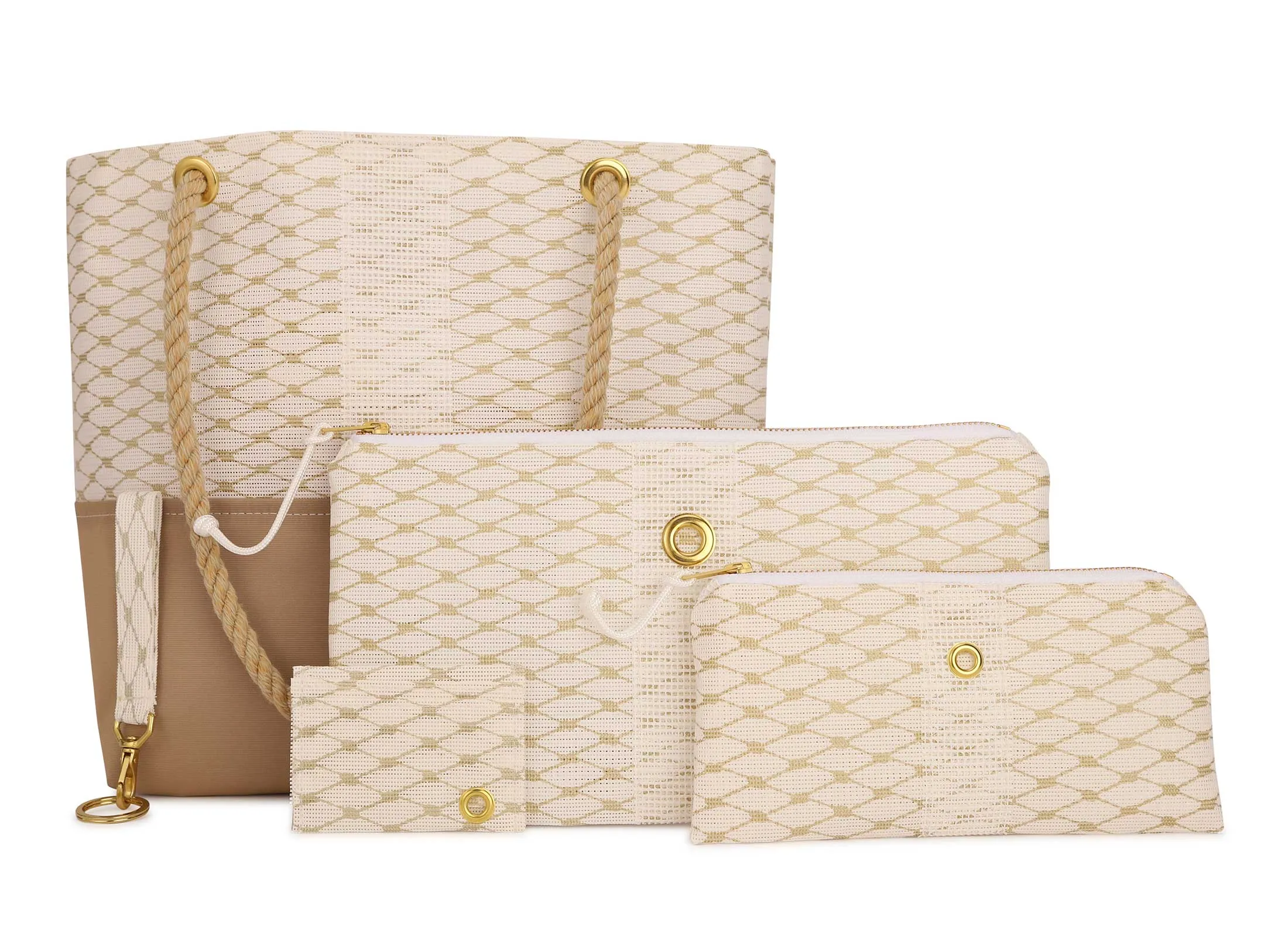 Casco Bay Chart in Gold Mini-Clutch