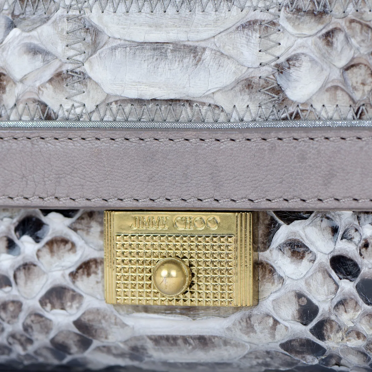 Catherine Snakeskin Box Satchel
