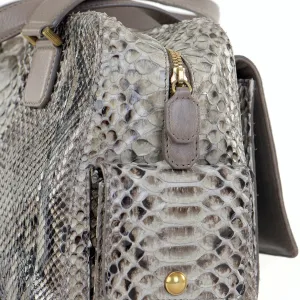 Catherine Snakeskin Box Satchel