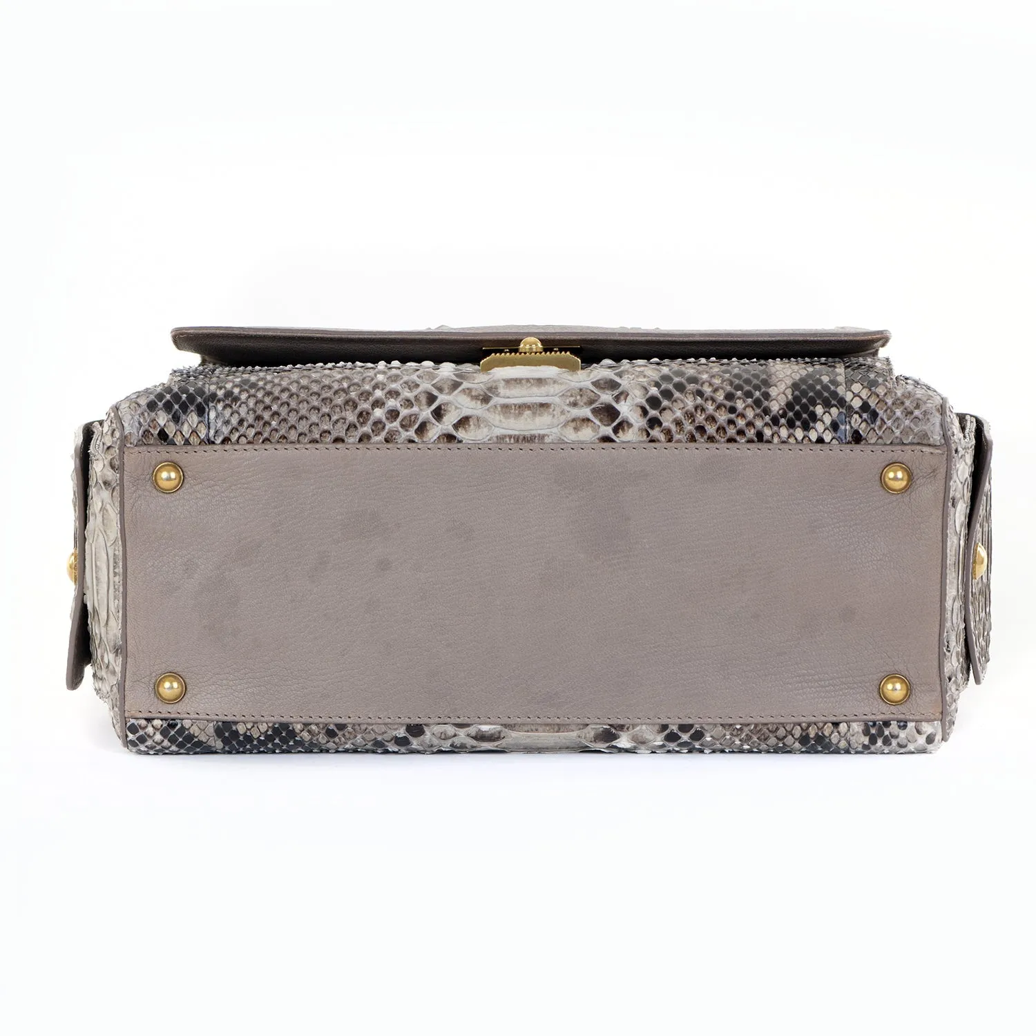 Catherine Snakeskin Box Satchel