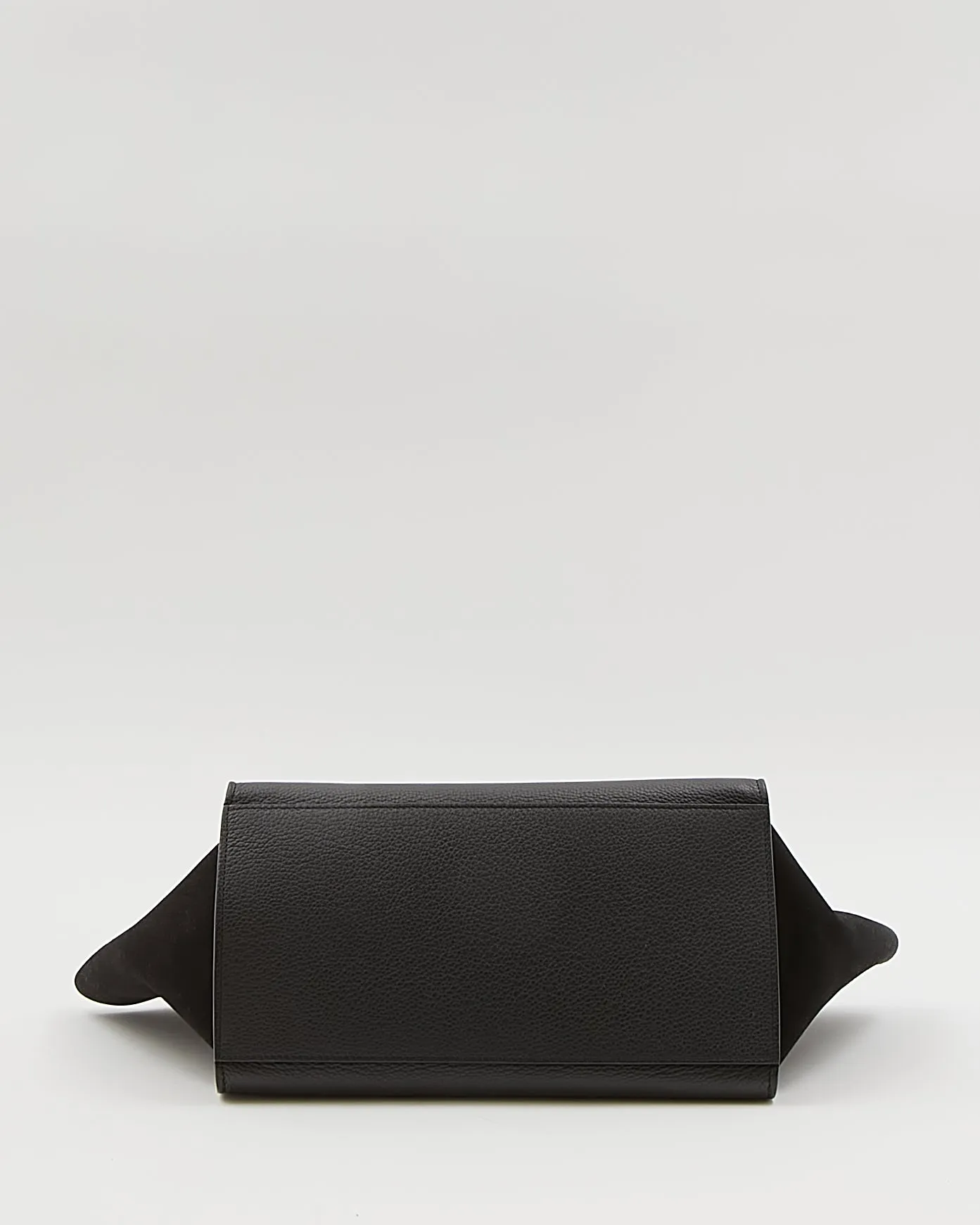 Celine Black Leather & Suede Small Trapeze Bag