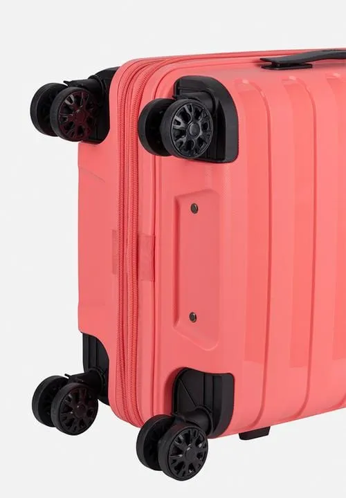 Cellini Sonic 4 Wheel  Carry on Trolley Case Living Coral