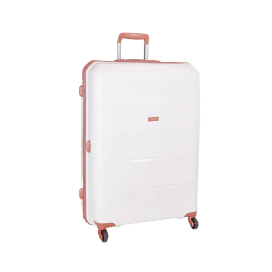 Cellini Spinn Cabin Trolley Case White/Tan