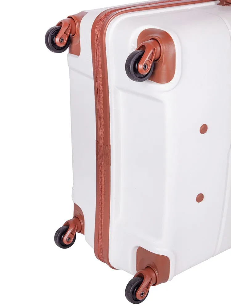 Cellini Spinn Cabin Trolley Case White/Tan