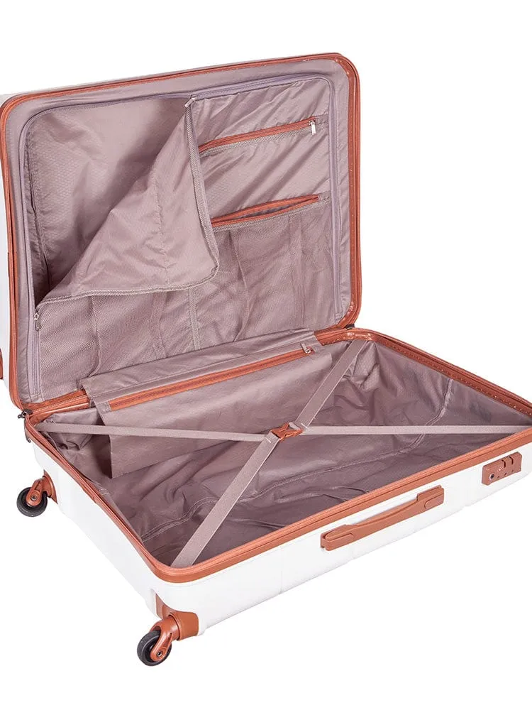 Cellini Spinn Cabin Trolley Case White/Tan