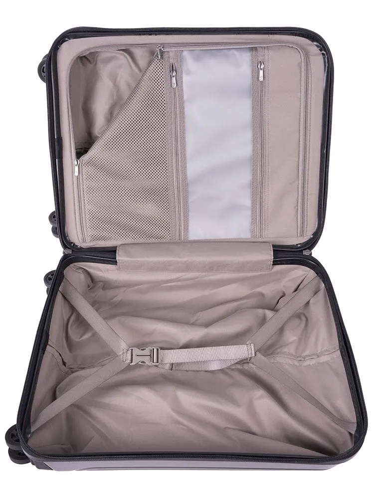 Cellini Tri Pack 4-Wheel Carry-On Trolley Case Includes 1 Large Packing Cube 110552