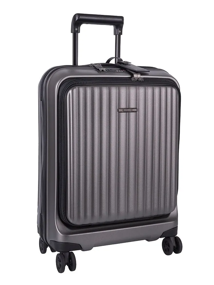 Cellini Tri Pack 4-Wheel Carry-On Trolley Case Includes 1 Large Packing Cube 110552