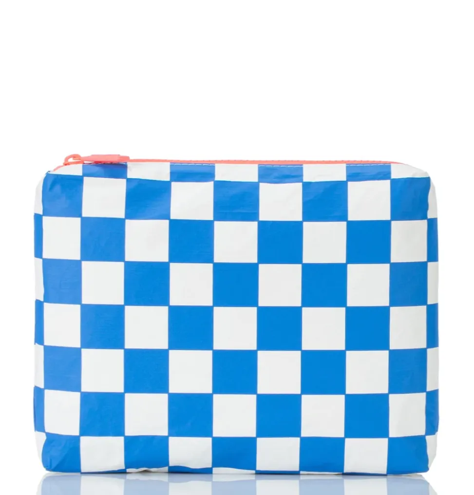 Cerulean Checkmate Pouch