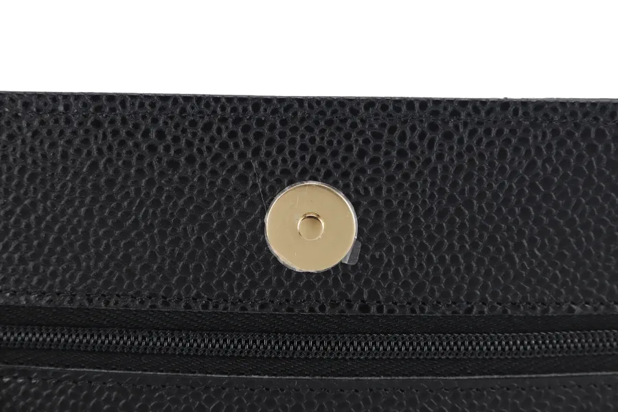 CHANEL WALLET ON CHAIN (JT7Xxxxx) BLACK CAVIAR LEATHER GOLD HARDWARE WITH DUST COVER AND BOX