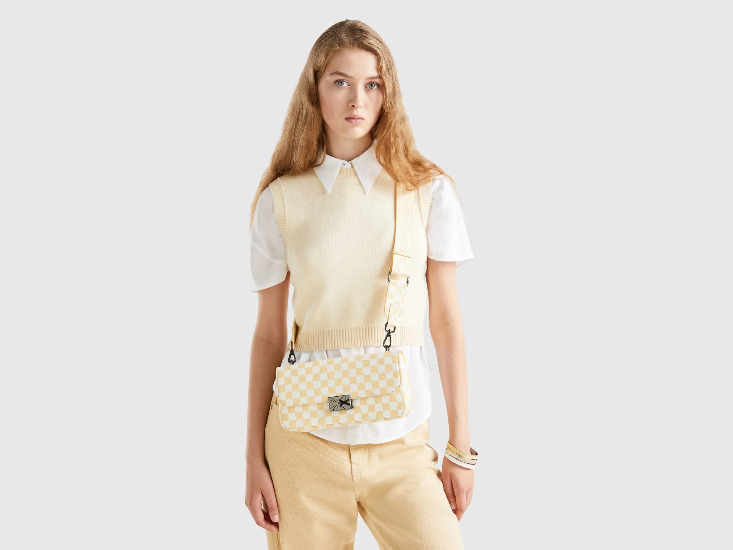 Checked Sling Bag
